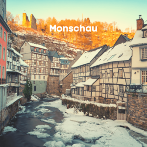 Monschau - cidades românticas na Alemanha